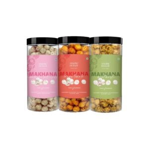 Organic Makhana Combo – Himalayan Salt, Tangy Tomato & Mint Masti