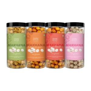 Organic Makhana Combo Pack – Crunchy & Healthy Snack in 4 Flavors