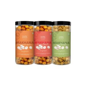 Organic Makhana Combo – Mint Masti, Fiery Peri Peri & Tangy Tomato