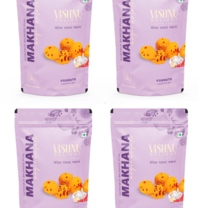 Vishnu Delight Roasted Makhana Magic Masala 60g – Pack of 4