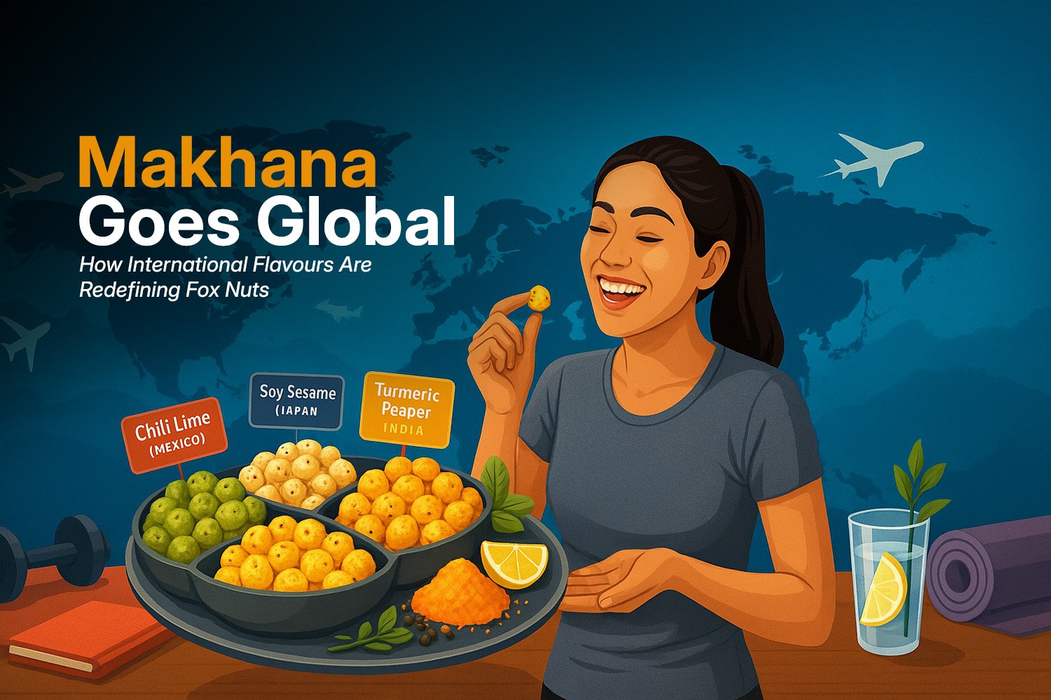 Makhana Goes Global: How International Flavours Are Redefining Fox Nuts