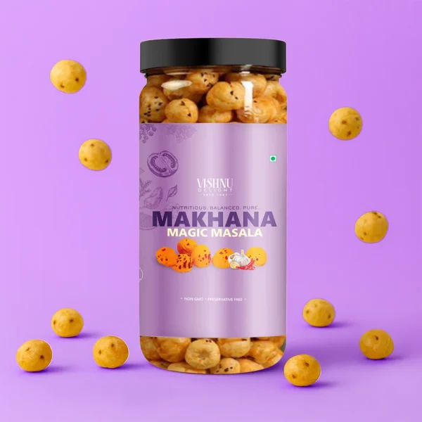 Flavored Makhana Jar – Magic Masala Spice Blend – Premium Quality Snack