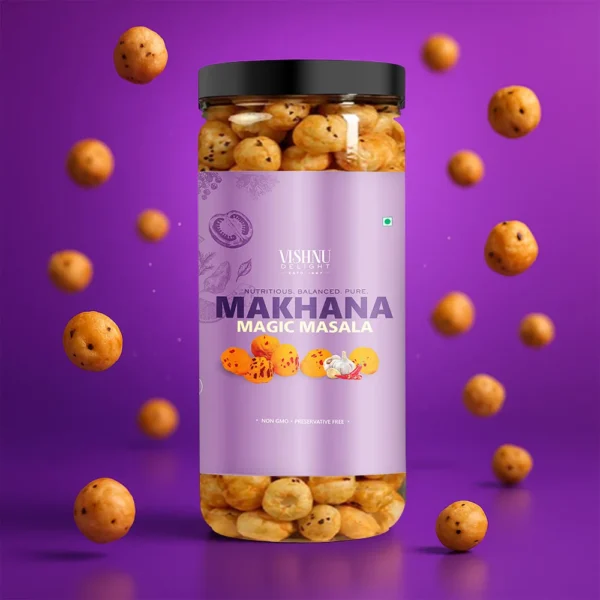 Spicy Magic Masala Makhana – Gluten-Free, Protein-Rich Snack in Jar