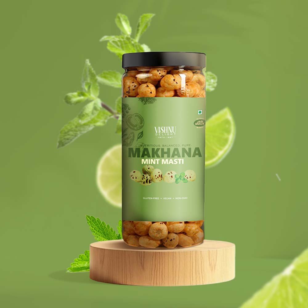 Best Combo Pack of Flavoured Makhana – Peri Peri, Mint Masti, Himalayan Salt Pepper – Vishnu Delight