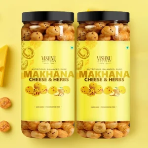 Buy Cheese & Herbs Flavoured Makhana 90g Jar – Nutritious Fox Nut Snack