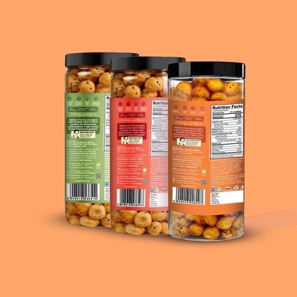 Buy Organic Makhana Combo Pack – Mint Masti Peri Peri Makhana Tangy Tomato 90g