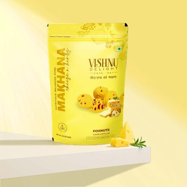 Cheese n Herbs Seasoned Makhana – 60 gm Pouch