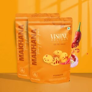 Perfect party snack roasted peri peri organic makhana pouch
