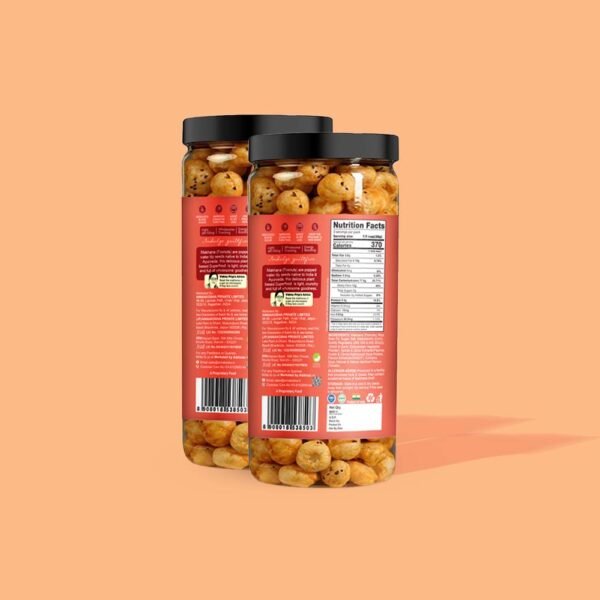 Roasted fox nuts with tangy tomato zing light and tasty snack