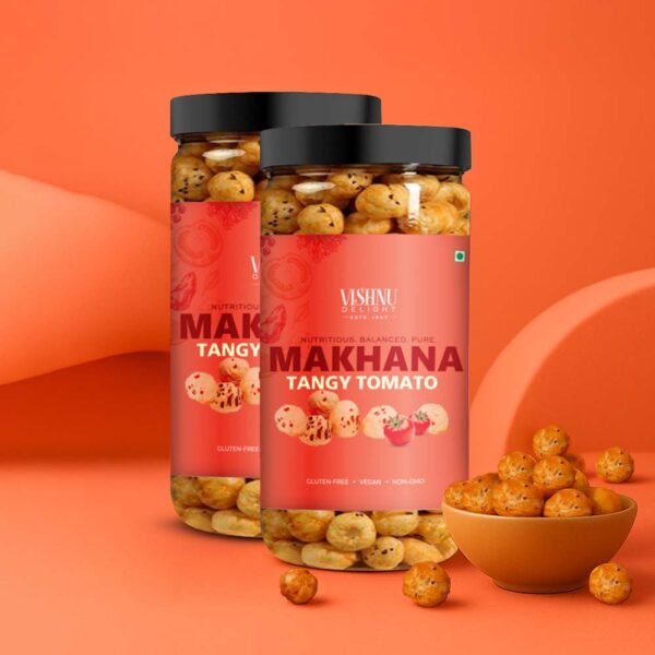 Tomato treat organic makhana with rich tangy twist by Vishnu Delight