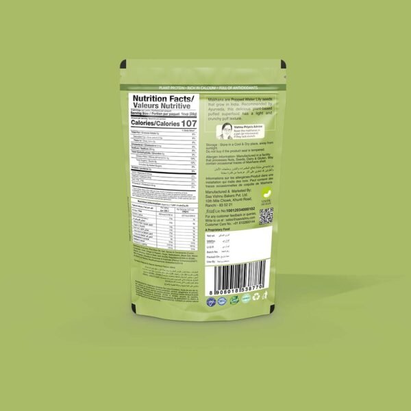 Premium Mint Flavoured Makhana – Travel-Friendly 60 gm Pouch