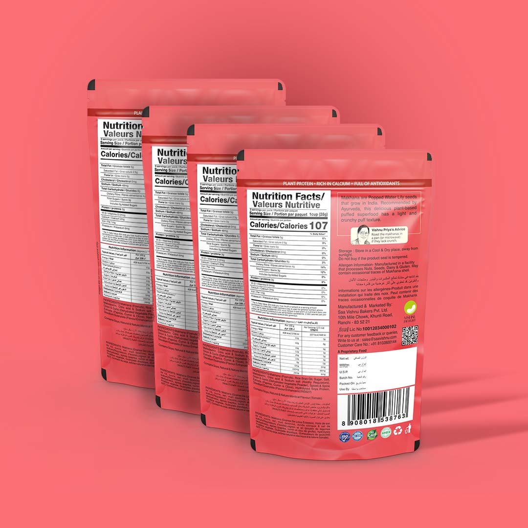 Vishnu Delight tomato treat makhana perfect travel snack