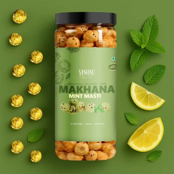 Vishnu Delight Mint Masti Makhana Snack – 90 gm