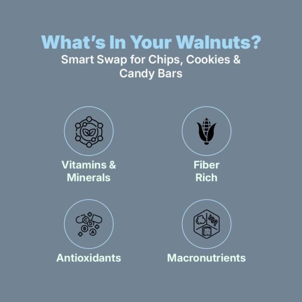 Premium dried walnut kernels jar for healthy snacking